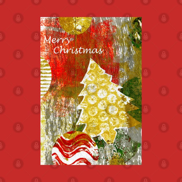 Xmas Card Design 105 in Traditional Colours by Heatherian
