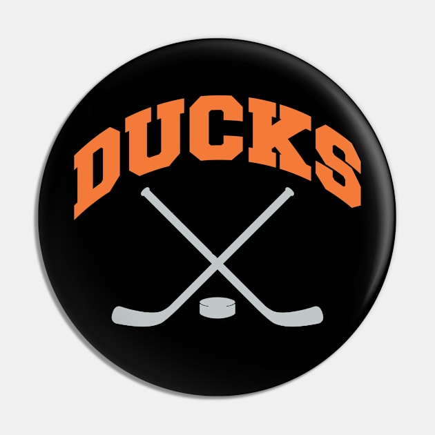 Ducks Hockey Small Logo Pin by CovpaTees