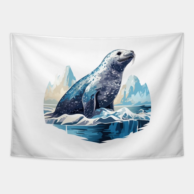 Leopard Seal Tapestry by zooleisurelife