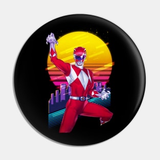 Red Vs. Evil Power Ranger's Intense Showdown Pin