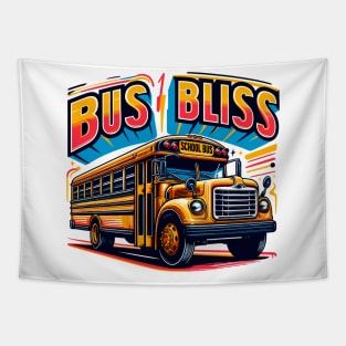 School Bus, Bus Bliss Tapestry