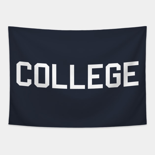 COLLEGE Tapestry by tvshirts