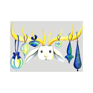 Ornamental Jackalope Card T-Shirt