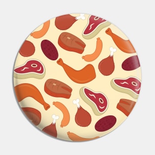 Meat Pattern Pin