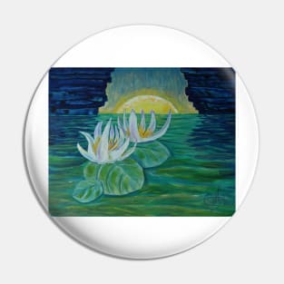 Oil Painting  - Water Lilies. 2012 Pin