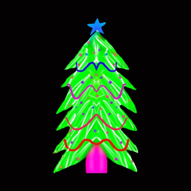 Neon Christmas Tree by Amanda1775