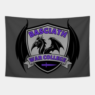 Basgiath War College Wing Crest Purple Tapestry