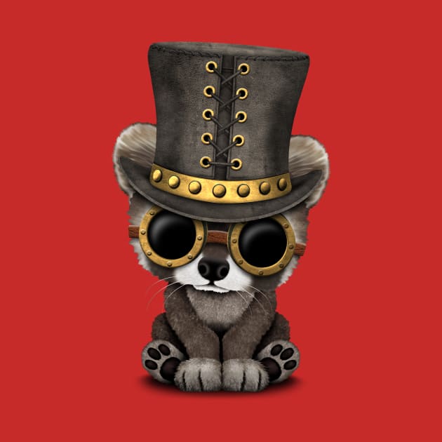 Steampunk Baby Raccoon by jeffbartels