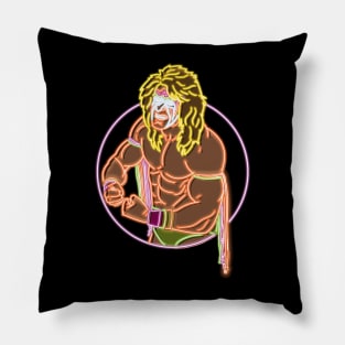 Ultimate Warrior neon color Pillow