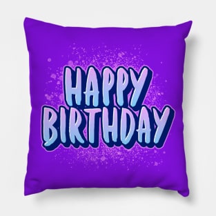 Happy Birthday Pink Pillow