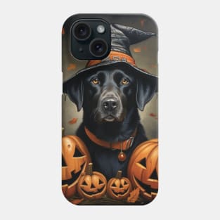 Black Labrador retriever Halloween Phone Case