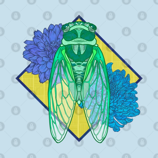 Colorful Cicada by RiaoraCreations