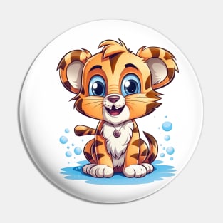 Adorable tiger cub Pin