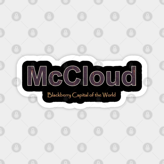 McCloud Grunge Text Magnet by WE BOUGHT ZOO