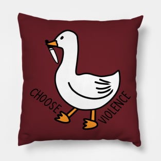 Goose With Knife Pillow