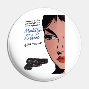 Modesty Blaise Book cover Pulp Fiction Pin