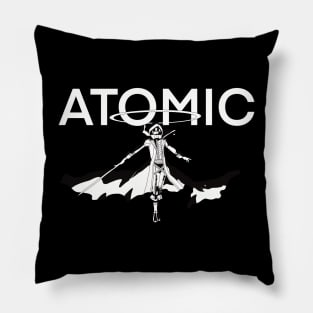 Cid Kagenou said I am ATOMIC in a cool black and white silhouette pose the Most iconic moment from the Eminence in Shadow anime show in episode 5 Pillow