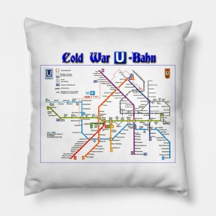 Vintage Cold War U-Bahn Pillow