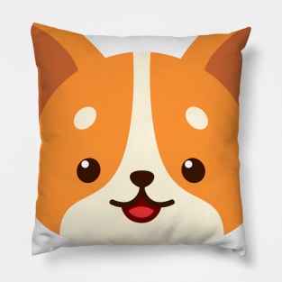 Cute corgi face Pillow