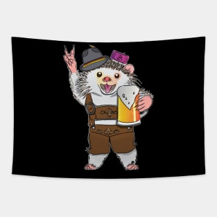 Party All Night Hedgehog Tapestry