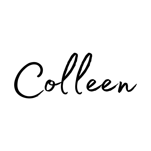 Colleen Name Calligraphy by Word Minimalism