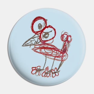 Scissor Monster Bird Thing Pin