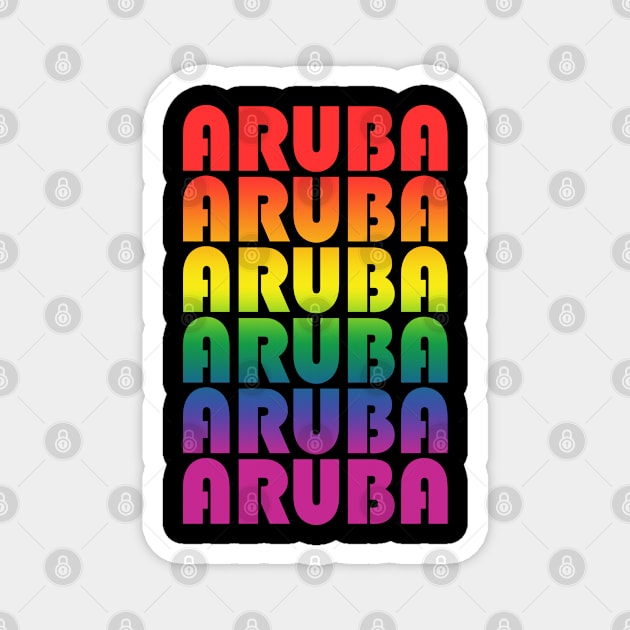 Aruba holiday.Lgbt friendly destination. Perfect present for mom mother dad father friend him or her Magnet by SerenityByAlex