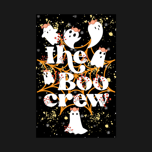 'The Boo Crew' cute halloween ghosts by FineArtMaster