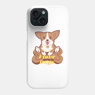 I Love Dogs Phone Case