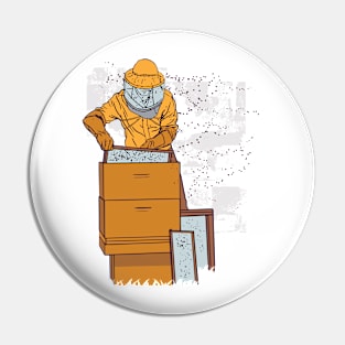 Beekeeper Save The Bee Hives Bees Beek Gifts Pin