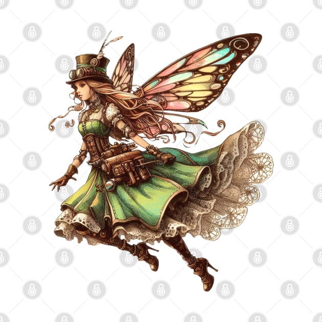 Lovely Steampunk Fairy by Organicgal Graphics