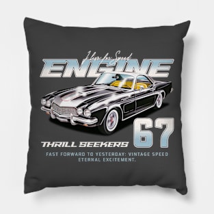 Classic Cars Car Show Pillow