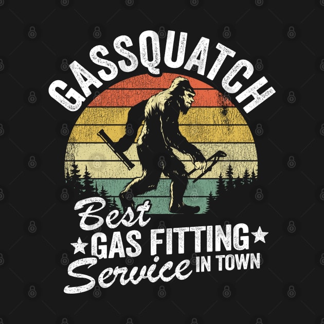 Gassquatch Service Funny Bigfoot Sasquatch Vintage by Kuehni