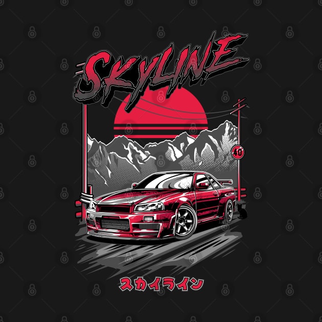 Nissan Skyline GTR 34 by JDM Boyz
