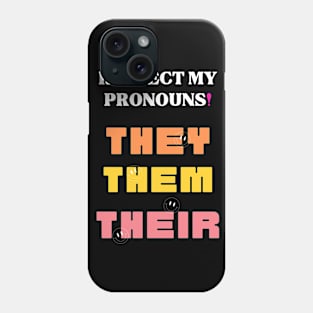 Gender Neutral Pronouns Phone Case