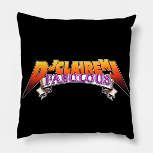 DJ-CLAIRE-MJ - LOGO Fabulous Pillow