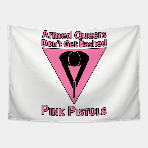 Pink Pistols Tapestry by Operation Blazing Sword