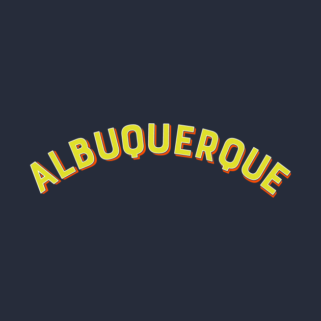 Albuquerque New Mexico Vintage Arch Letters by Hashtagified