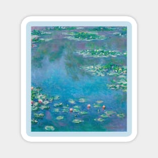 "Water Lillies in a Pond" Monet Painting Design Magnet