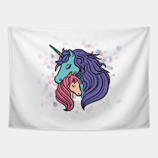 Unicorn Mother & Daughter Tapestry