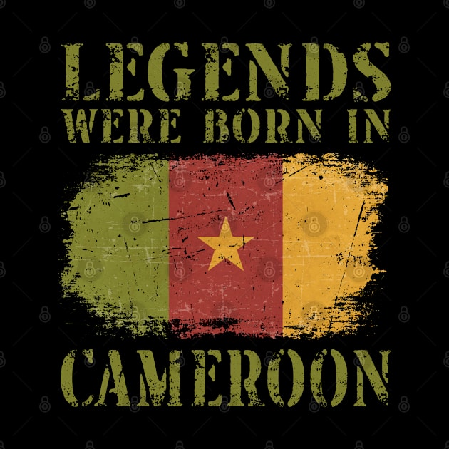 Vintage Design Cameroonian Flag Cameroon by MGS