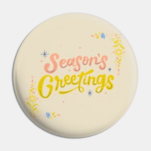 Season's Greetings Pin