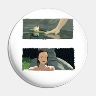 Water Lily and woman Pin