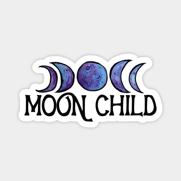 Moon Child Magnet by bubbsnugg