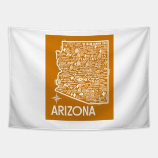 Arizona Map Tapestry