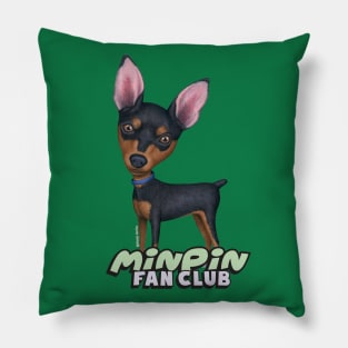 funny cute min pin for mom and dad gift Miniature Pinscher Pillow