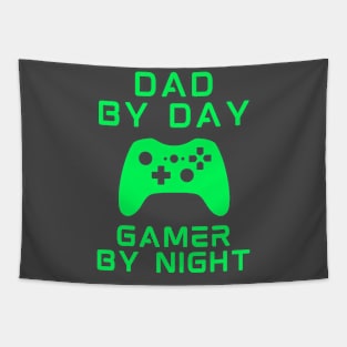 Dad By Day Gamer By Night Tapestry