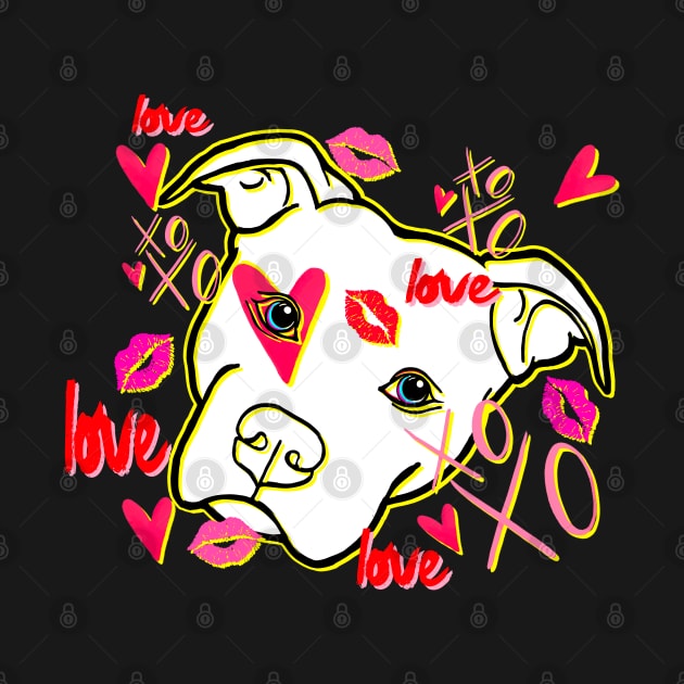 Pittie Giving Love Hugs' and Kisses by heathengirl64