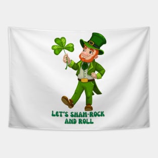 Shamrock and roll Tapestry