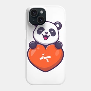 Cute panda love Phone Case